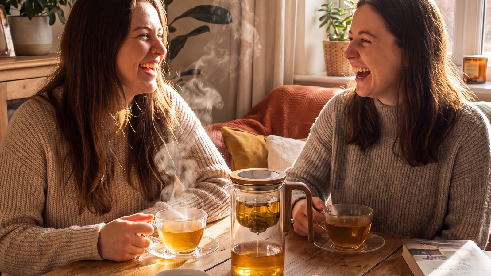 Sharing tea brewed with MagBrew